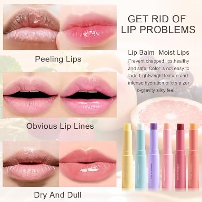 SUAKE NOURISHING LIP BALM FOR DRY & CHAPPED LIPS, 6PCS IDEAL LIPSTICK PRIMER FOR WOMEN, DEEP MOISTURIZATION CHAPSTICK, VEGAN TINTED LIP BALM, HYDRATING, FALL WINTER LIP CARE - Image 3